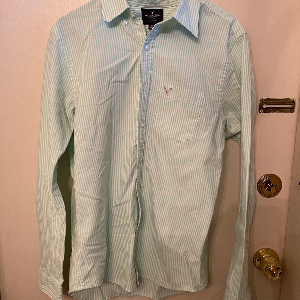American Eagle striped button down